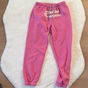 Edikted Pink 'Little Bit Dramatic' Joggers
